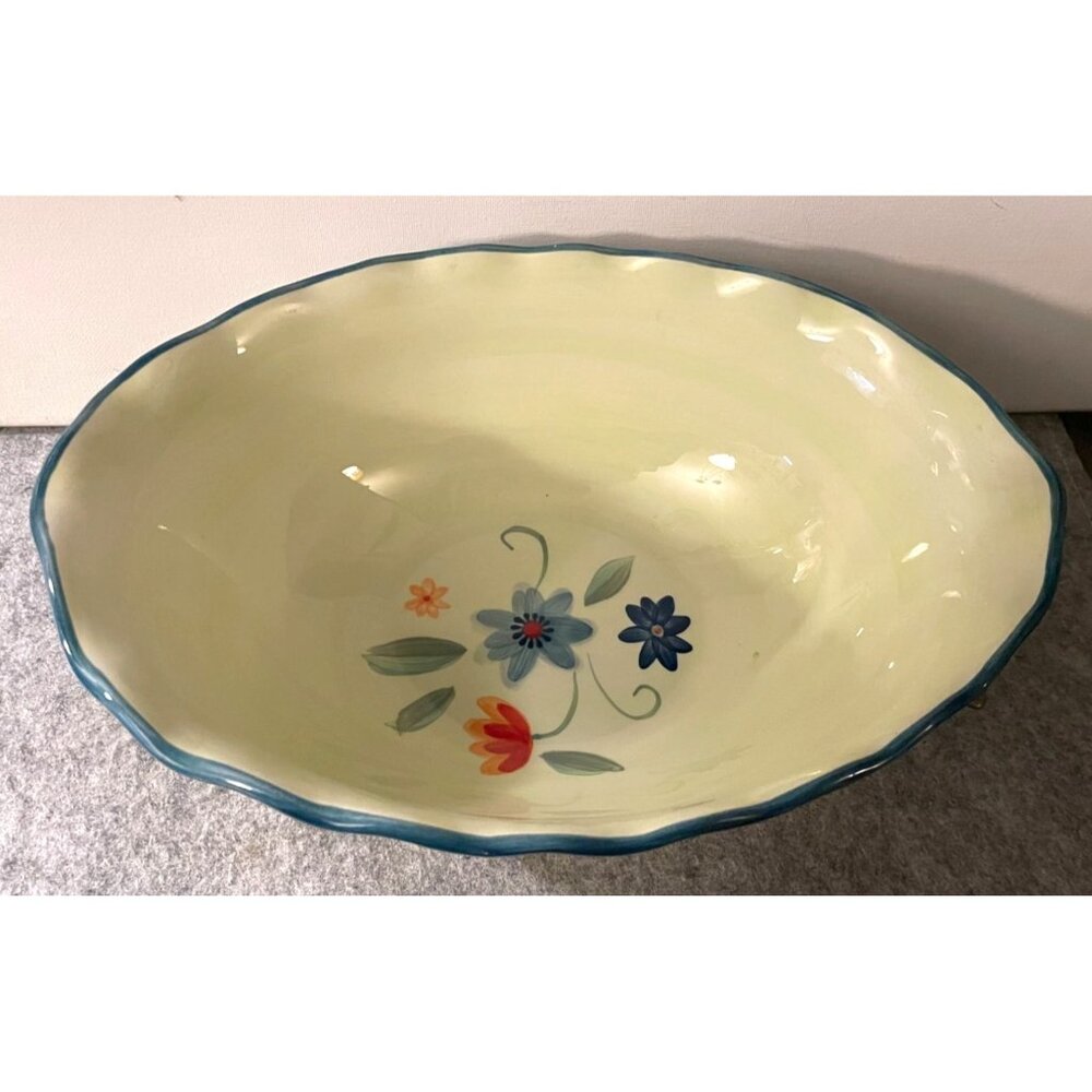 Vintage Phaltzgraff Oval Serving Bowl  Verona Design  11.5" x 8.25"  #2466